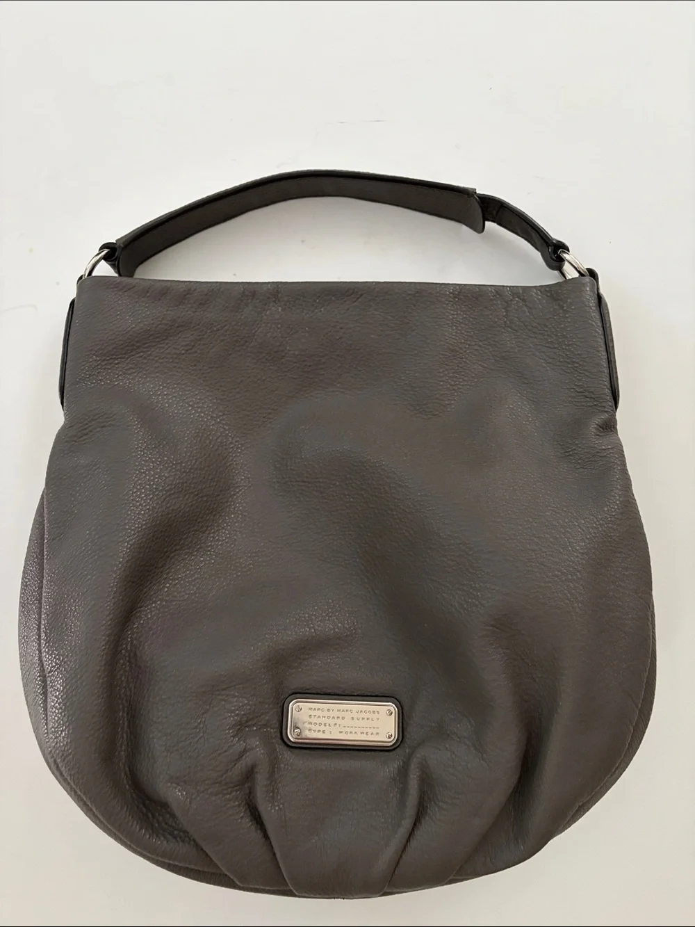Marc by Marc Jacobs Classic Q Hillier Pebble Leather Hobo Shoulder Bag